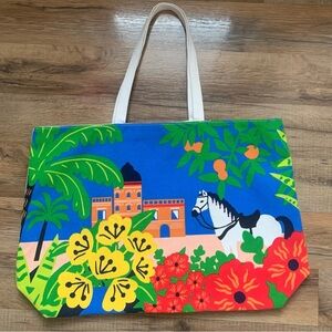 Clarins French Canvas Shopping Totebag